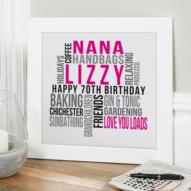 70th birthday gifts for mum