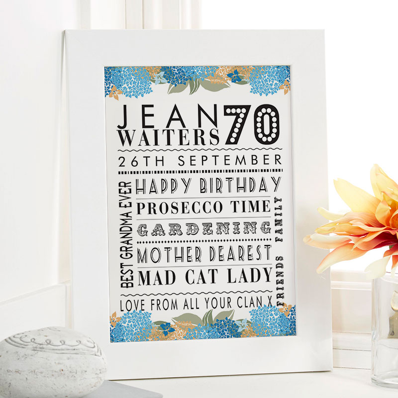 70th birthday gifts for mum